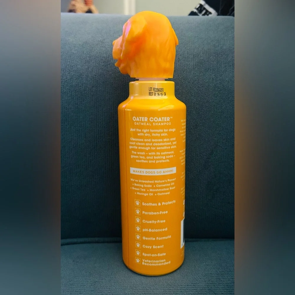 Friday’s Dog Shampoo 12oz Oater Coater Vitamins Cruelty Free Almond Honey Scent